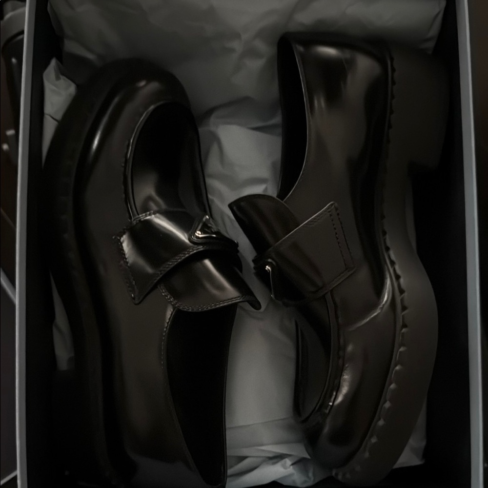 Prada Black Loafers - Picture 2 of 9